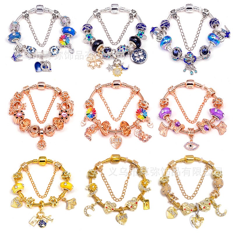 Cartoon Character Floral Design Bracelet Influencer Same Style 2025 Spring Sale - Image 5